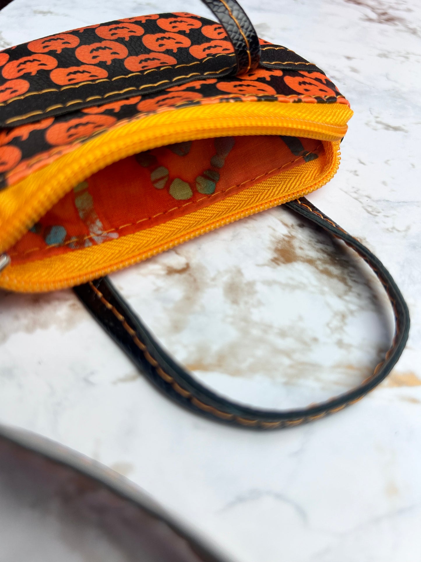 Pumpkin Halloween Wristlet & Pouch Combo