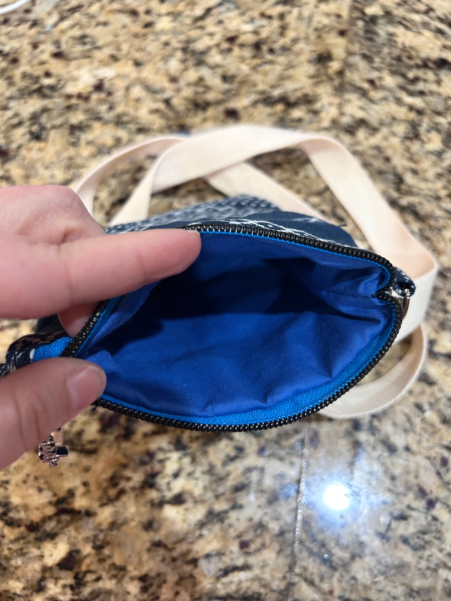 Dark Blue Crossbody Phone