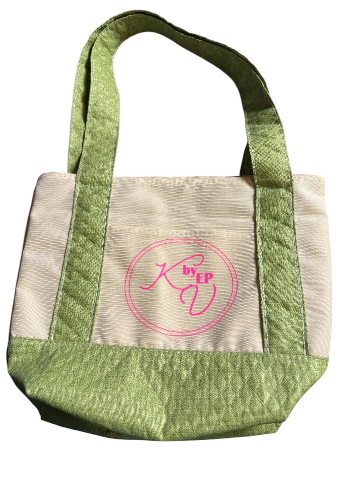 Green Quilted Mini Tote