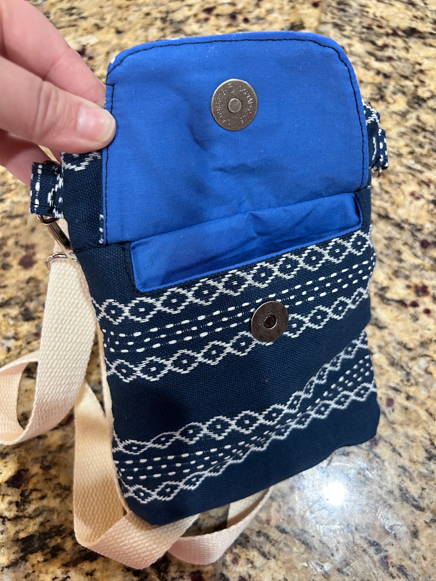 Dark Blue Crossbody Phone