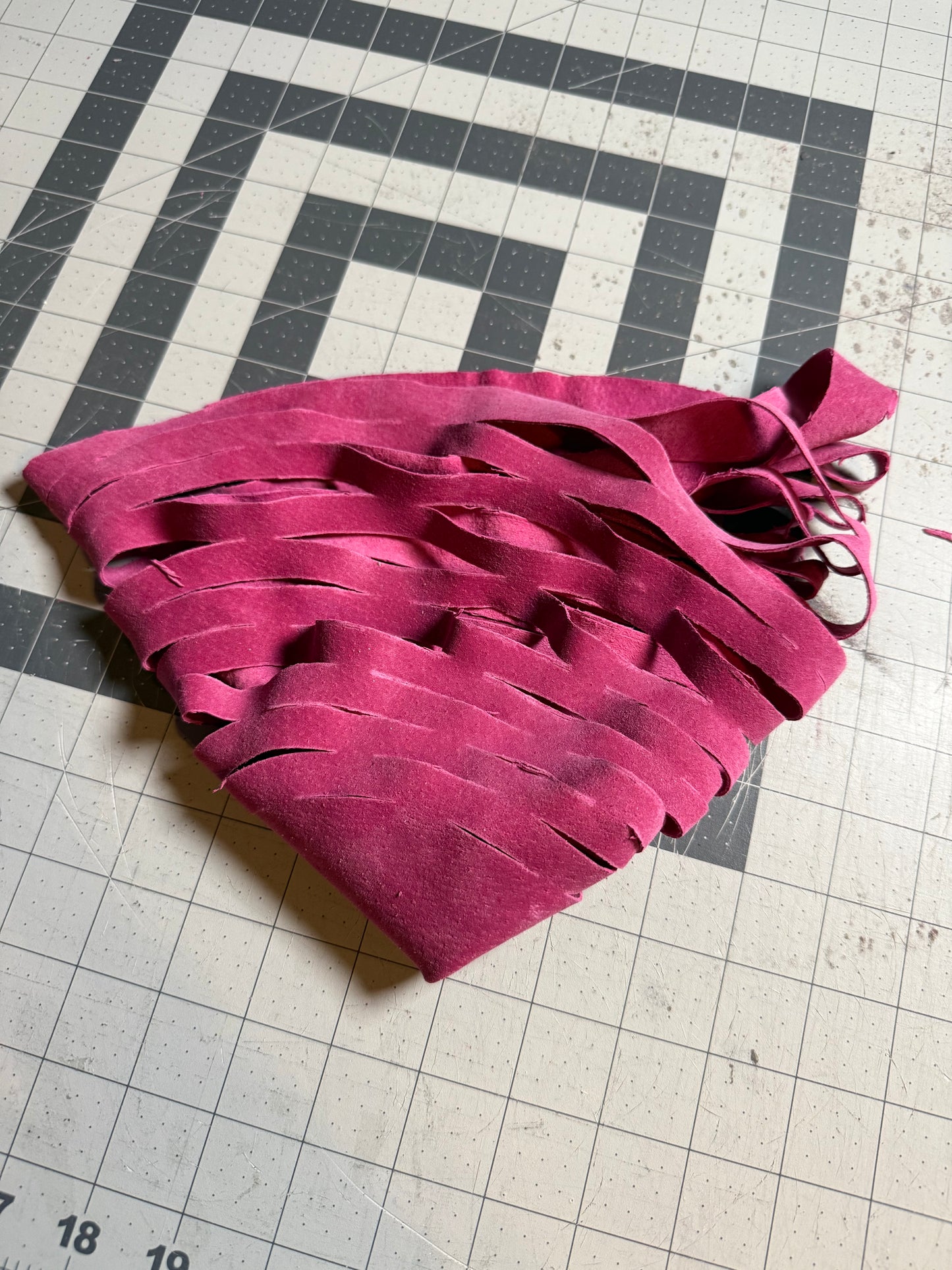 Pink Leather Mesh Market Bag, Carry Bah, Grocery Bag