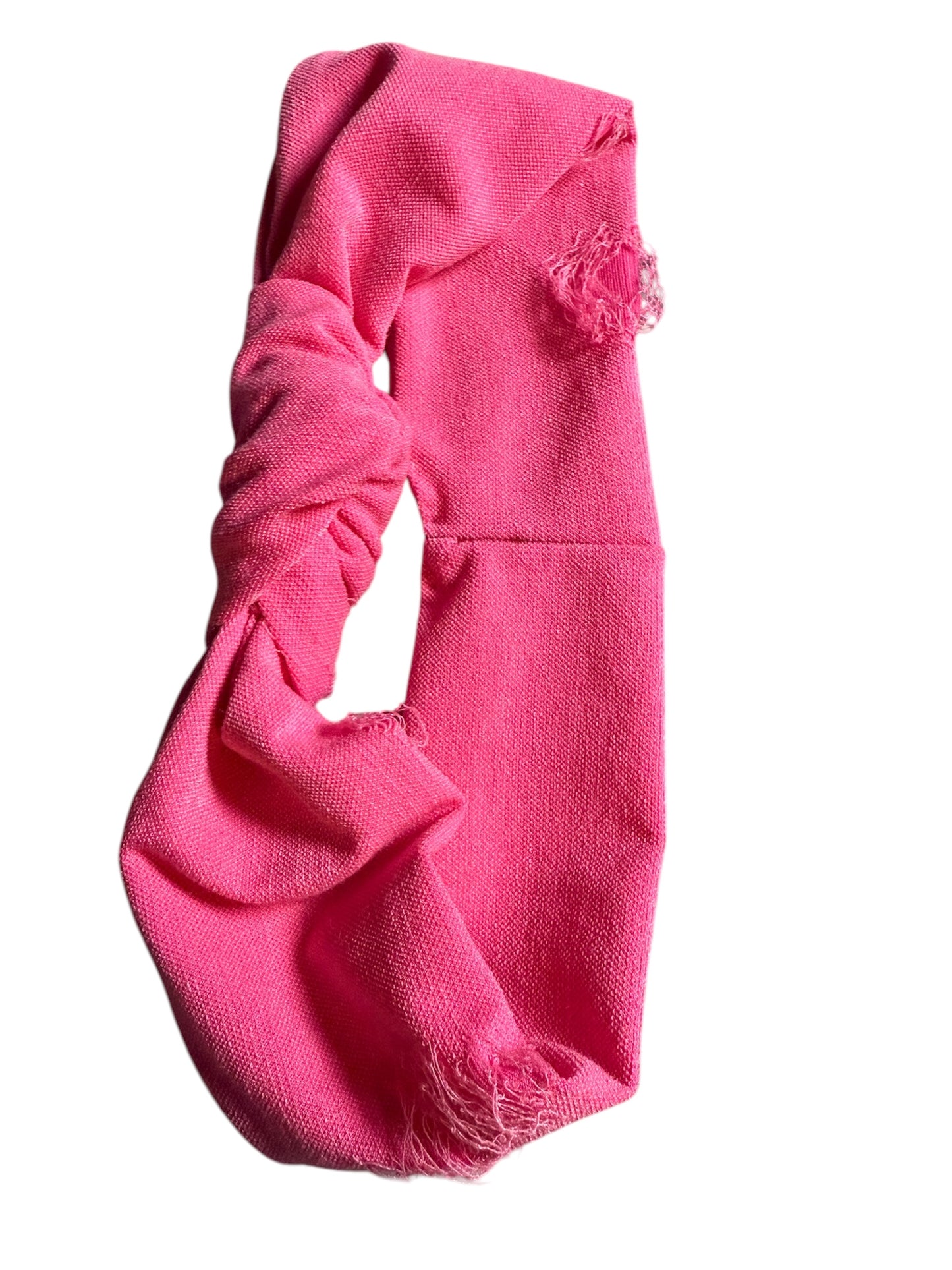 Tattered Pink Knotted headband