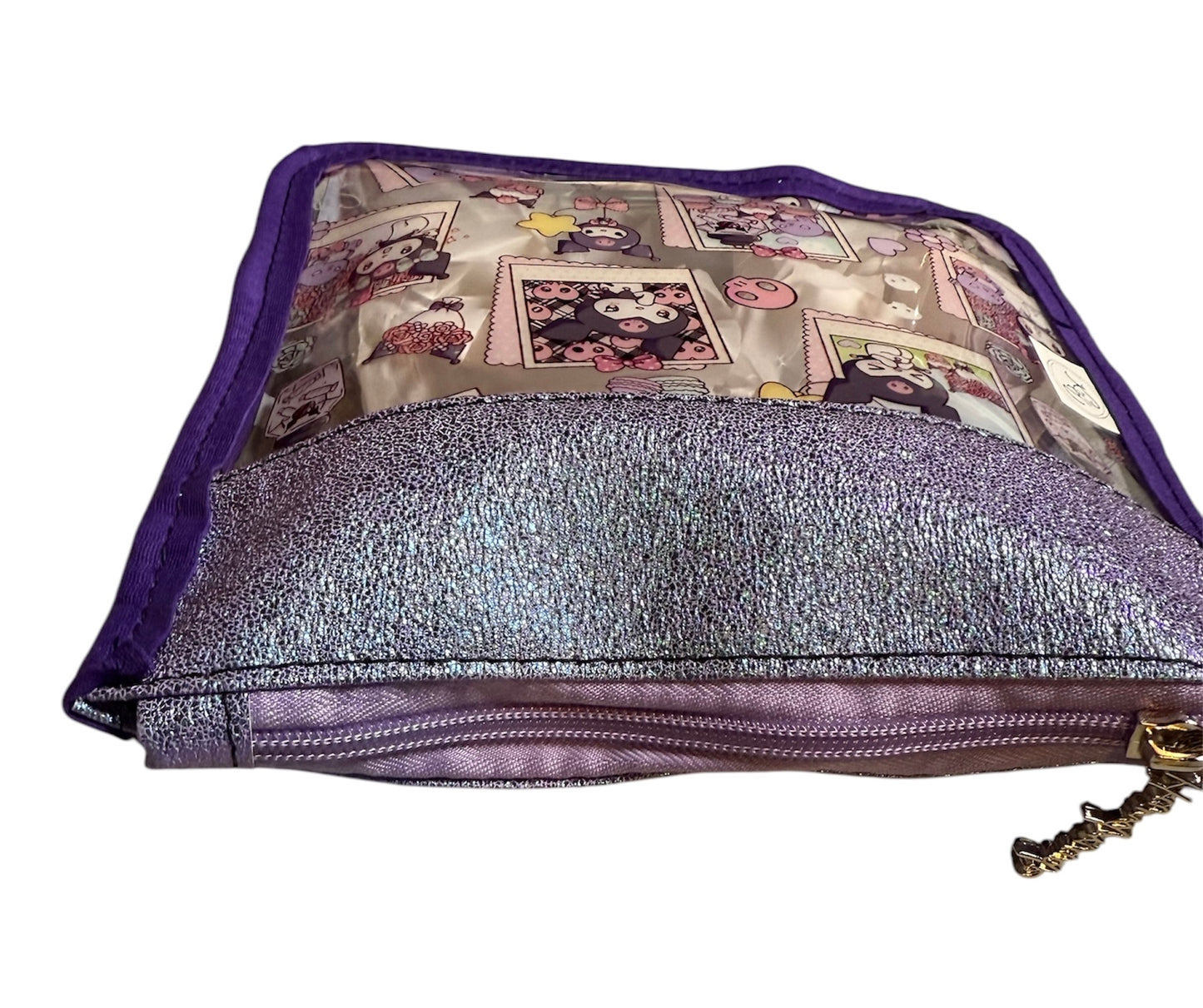Clear Kuromi Zipper Pouch