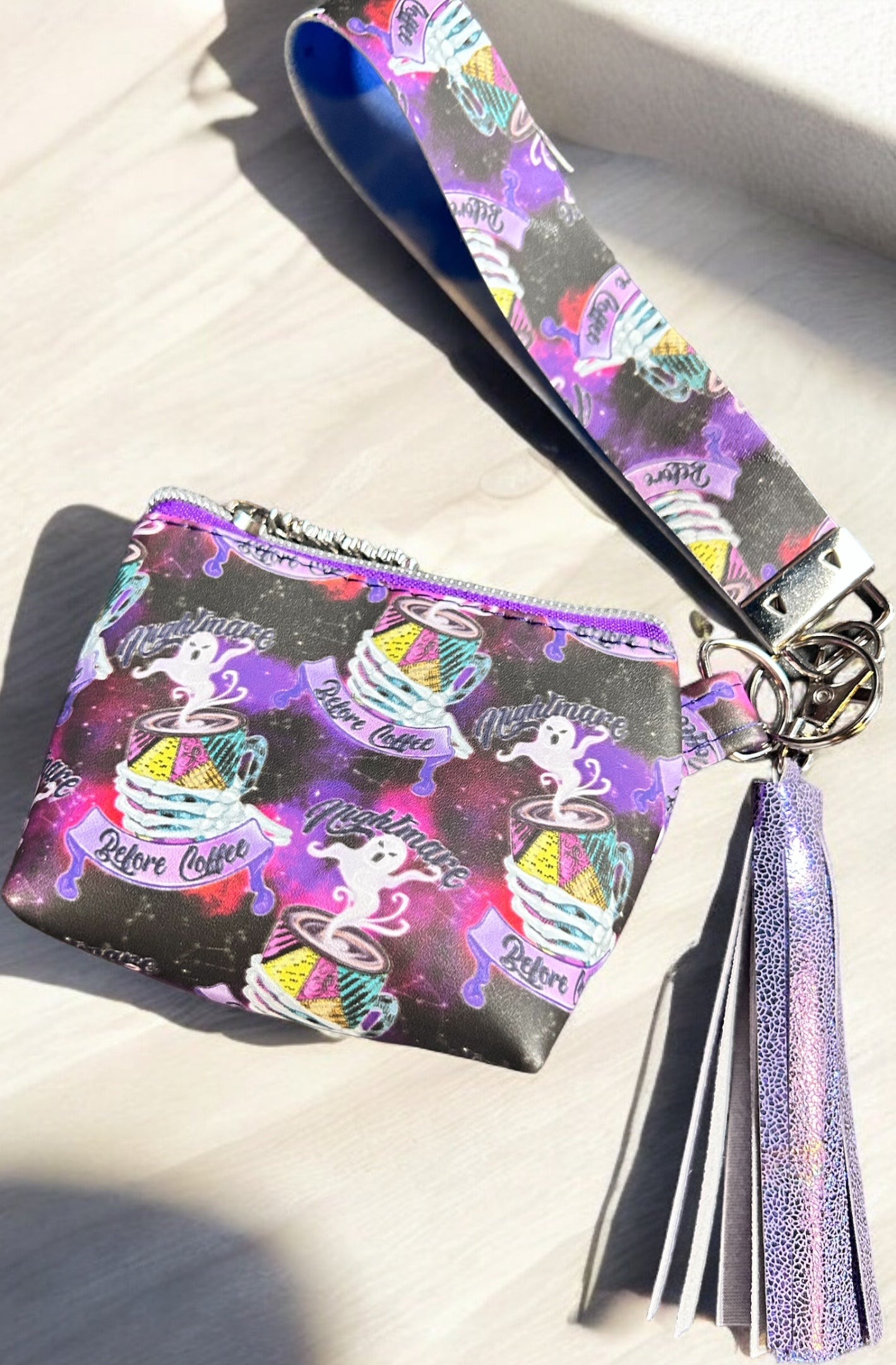 NBC Wristlet w/ Tassle & Pouch