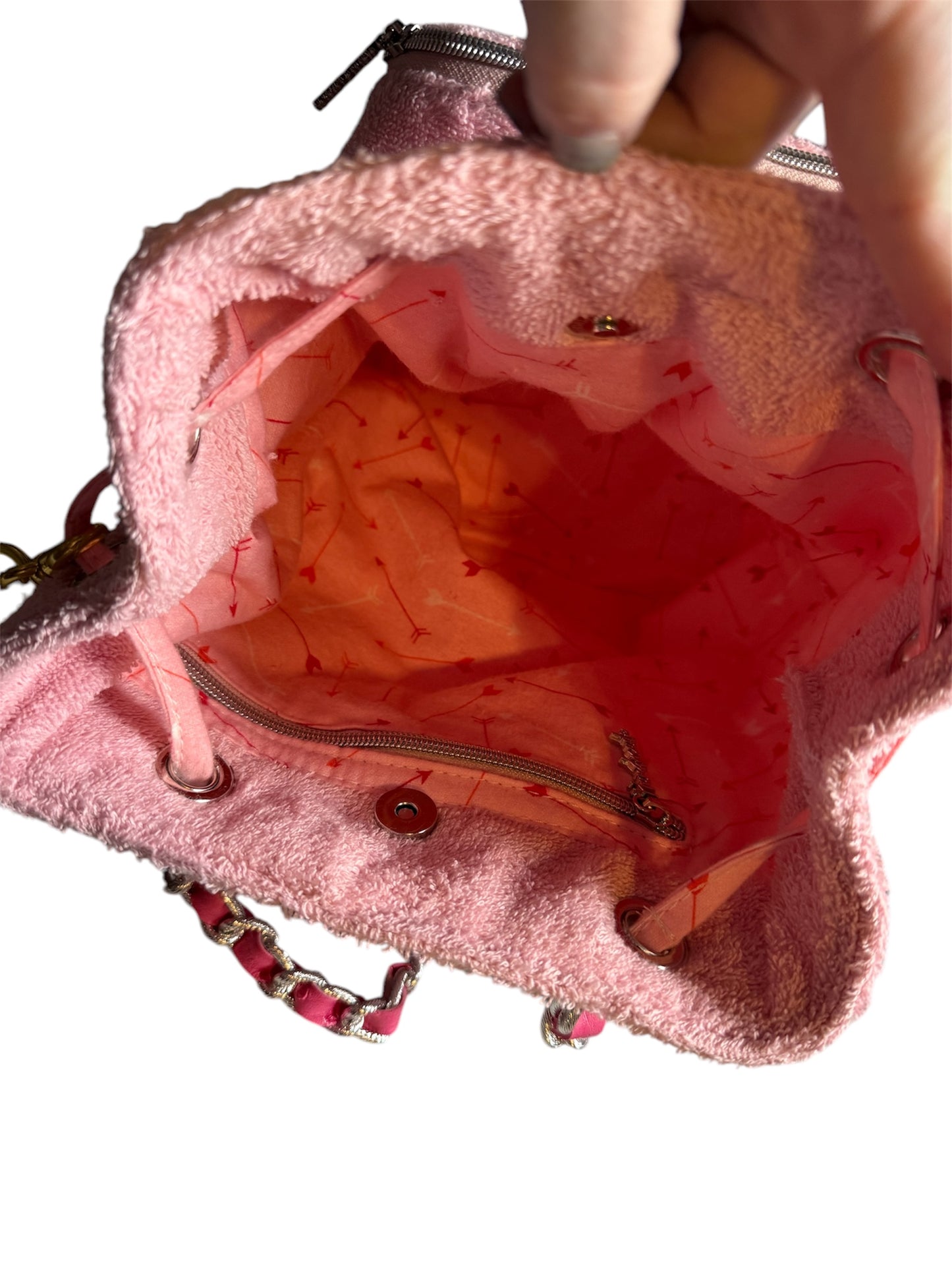 Teddy Cherry Mini Bucket Backpack