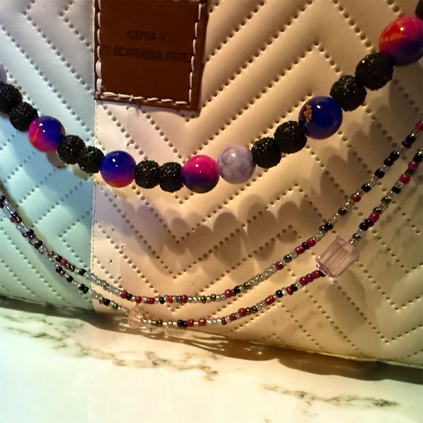 Galaxy Purse Beads, Chain Decor, Purse Decor