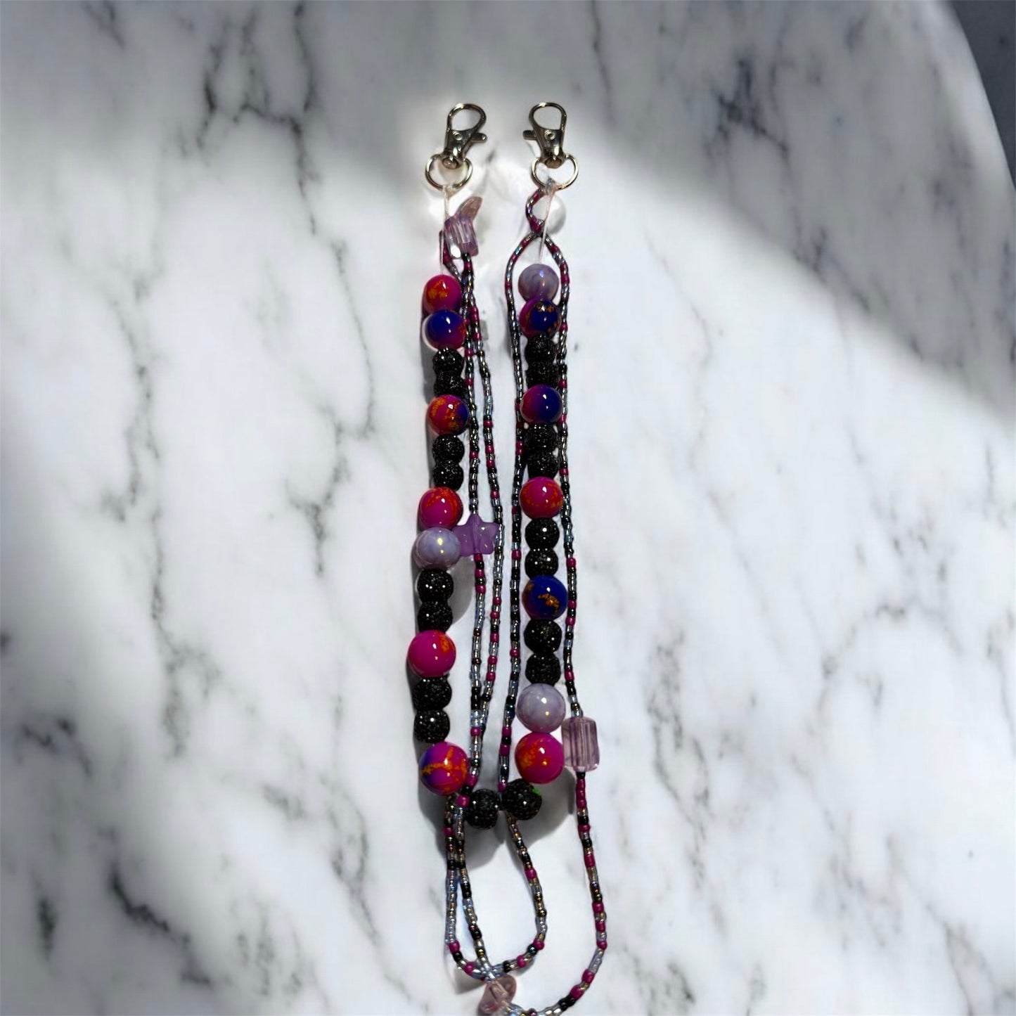 Galaxy Purse Beads, Chain Decor, Purse Decor