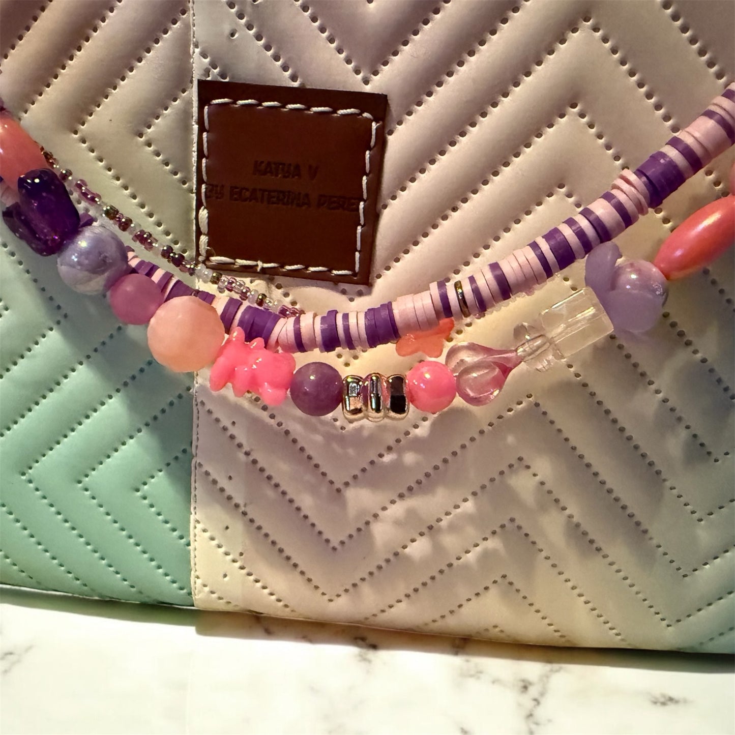 Pink on Wednesdays Purse Beads, Chain Decor, Purse Decor (Copy)