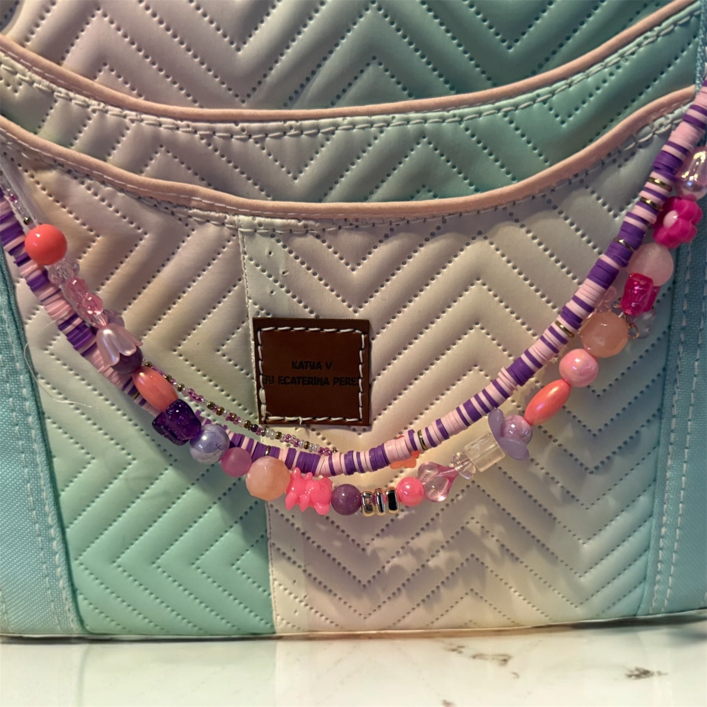 Pink on Wednesdays Purse Beads, Chain Decor, Purse Decor (Copy)