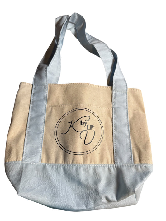 Light Blue Mini Tote Bag
