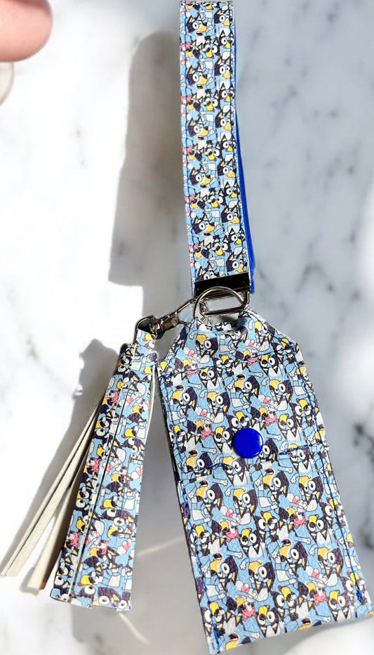 Bluey Wristlet w/ Tassle & Pouch