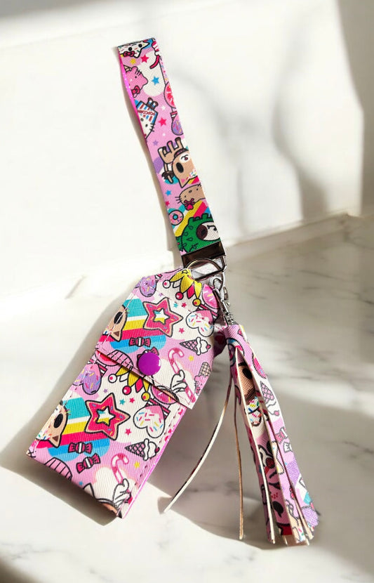 Toki Doki & HK Keyfob w/ Tassle & Pouch