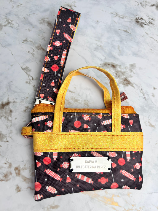 Candy Halloween Wristlet  & Pouch Combo