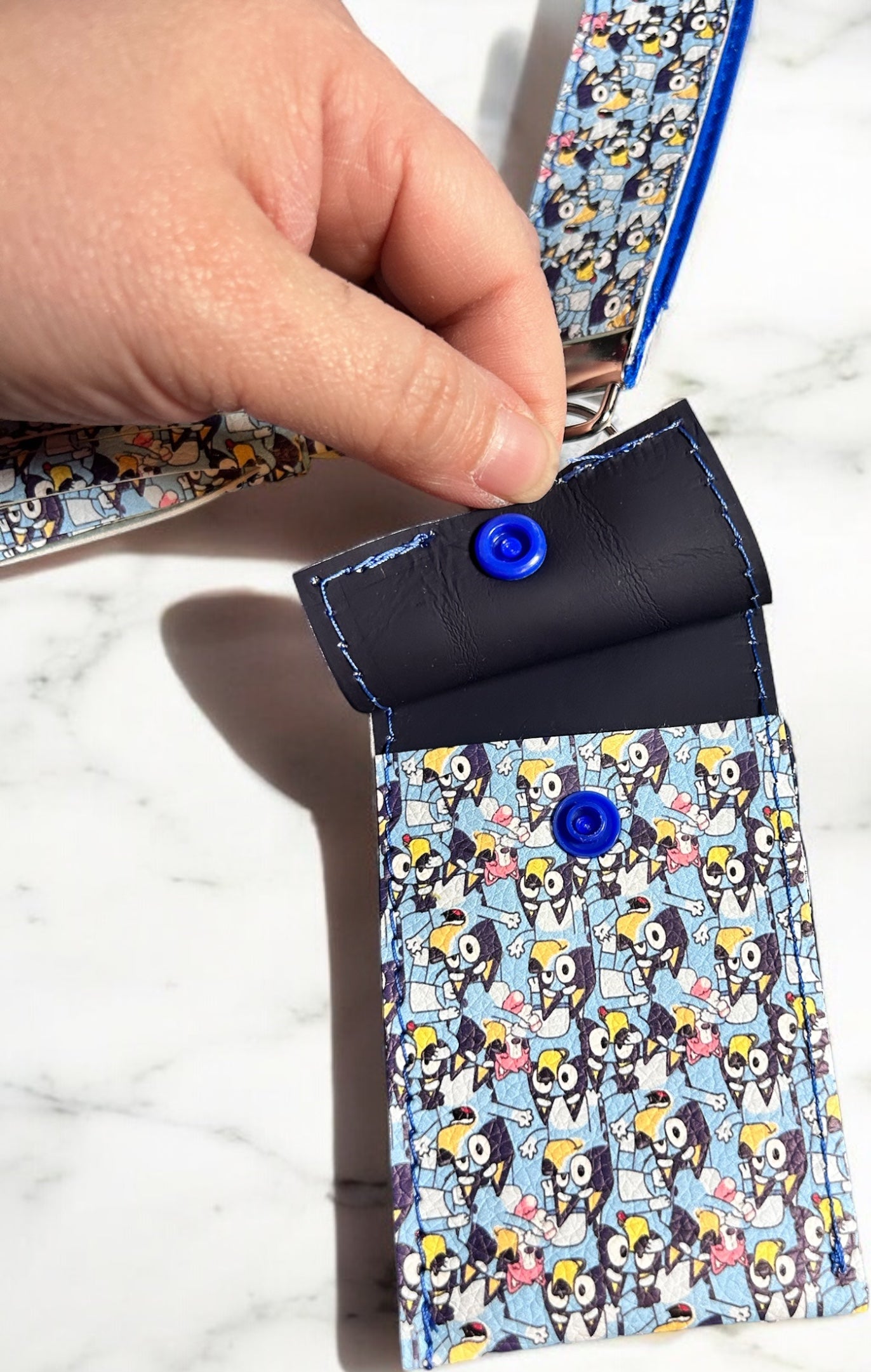 Bluey Wristlet w/ Tassle & Pouch