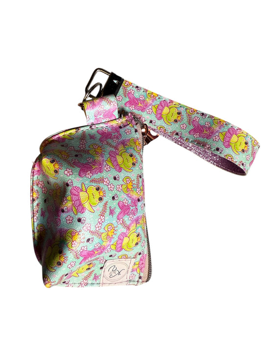 Ballerina Frogs  Keyfob & Pouch