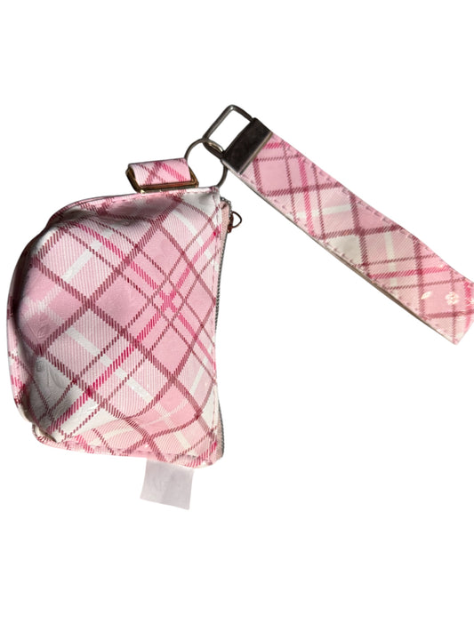 Pink Plaid Keyfob & Pouch