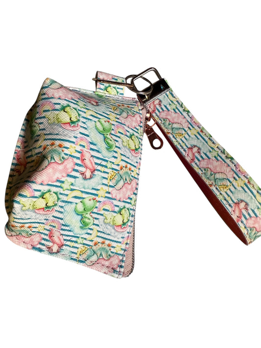 Cute Dino Keyfob & Pouch