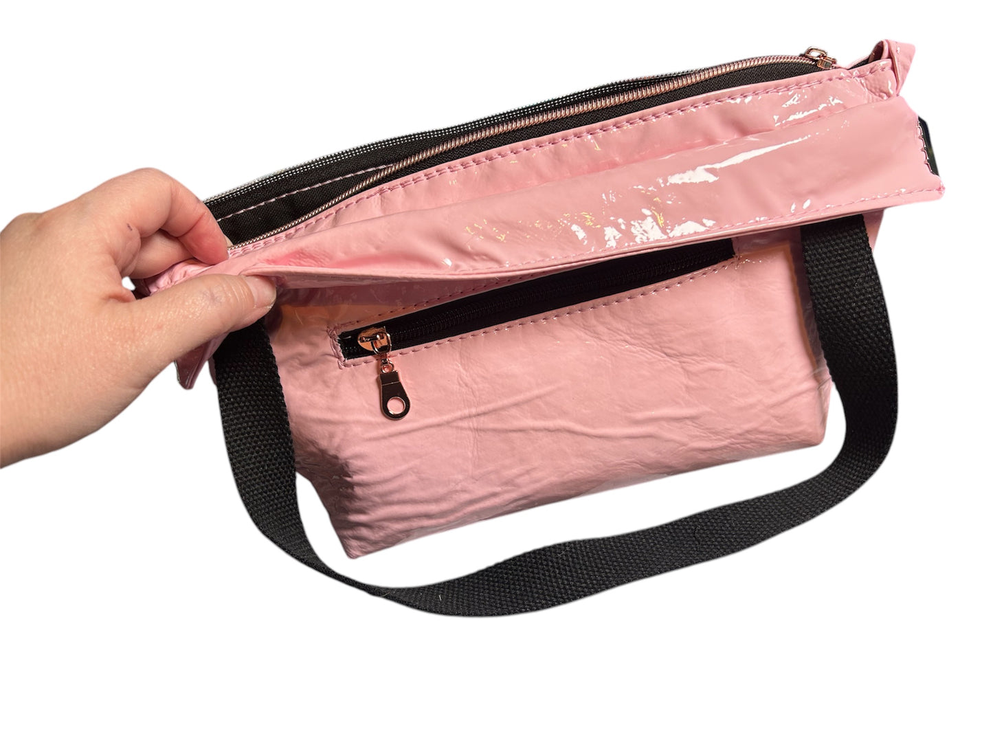 Pleather In Pink Cosmic Mini Tote Bag