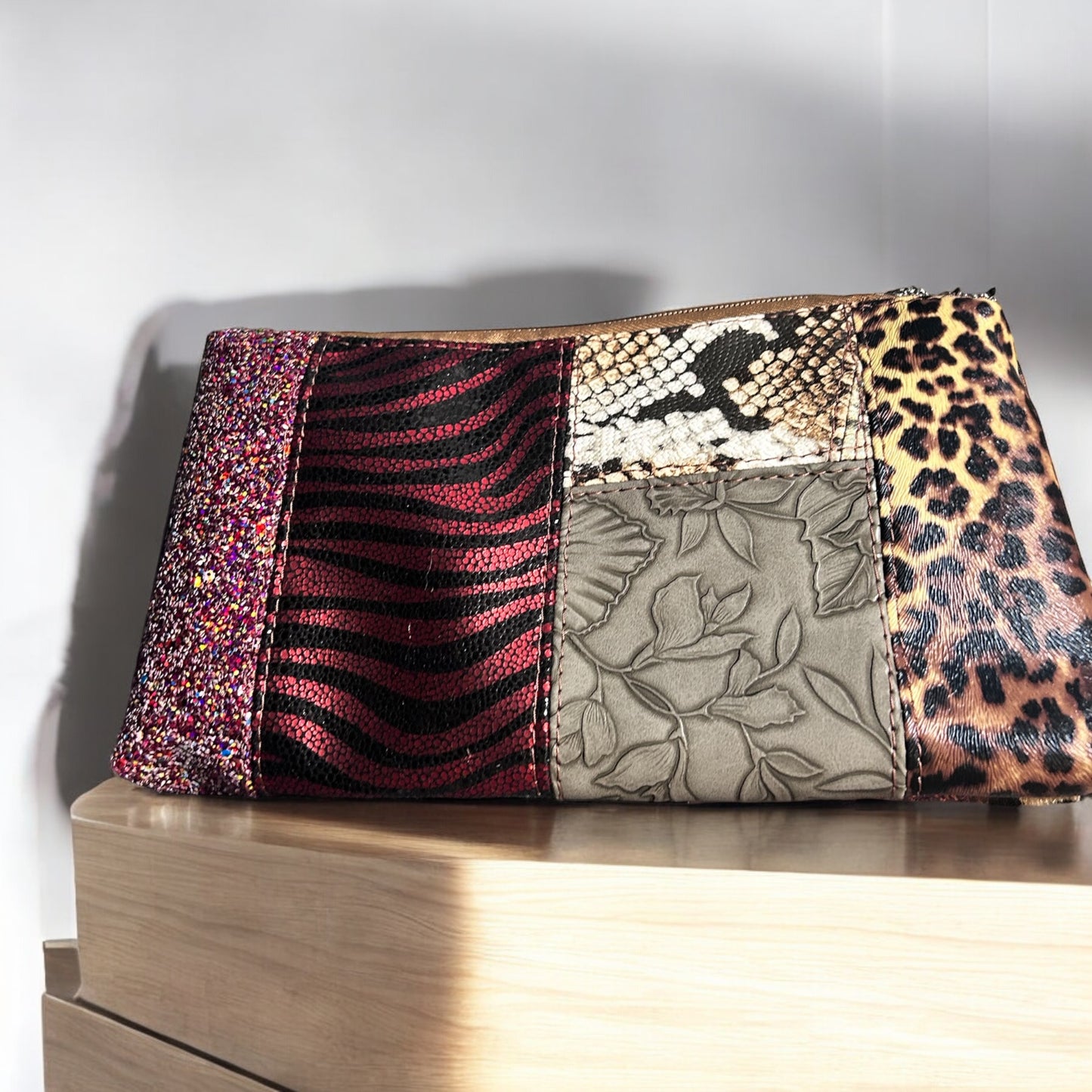 Zero Waste #4 Animal Edition Zipper Pouch, Accessory Pouch