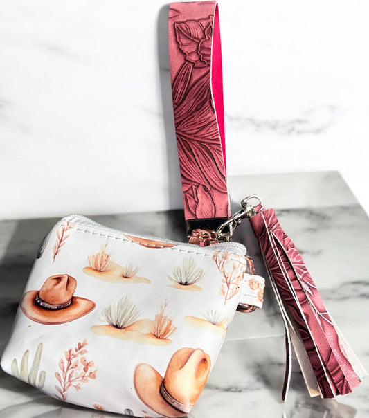 Cowboy Wristlet w/ Tassle & Pouch