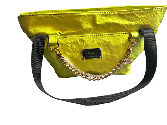 Yellow/Green Leather Tiffany Mini Tote Bag