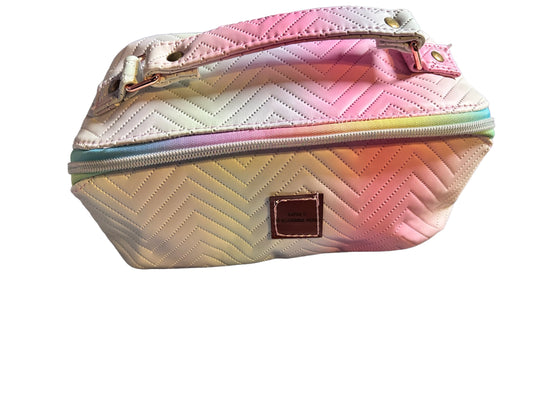 Pastel Quilted Travel Accessory Bag
