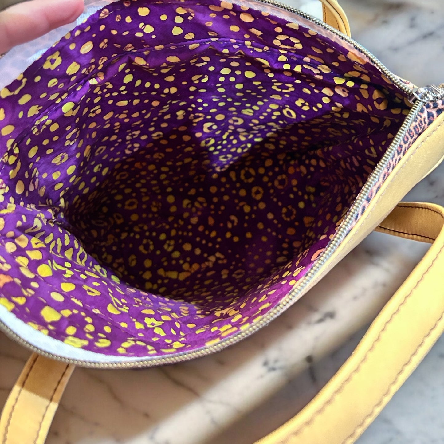 Cheetah Leaf Slouch Handbag