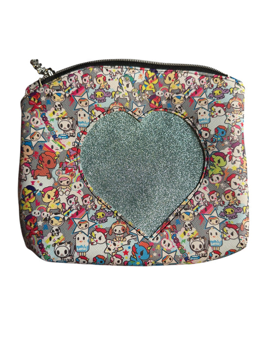 Unicorn Heart Cutout Zipper Pouch