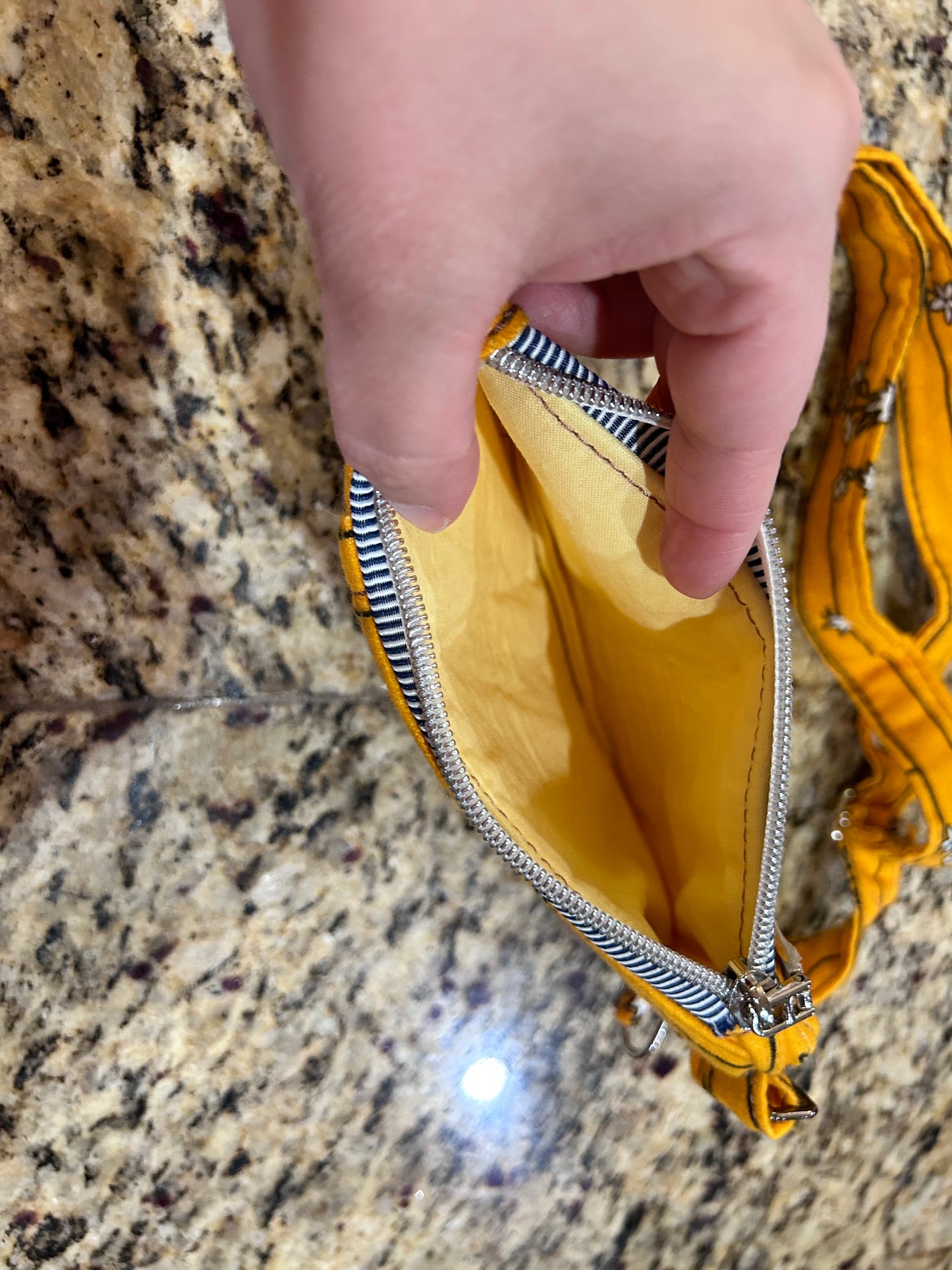 Bees in Yellow Phone pouch
