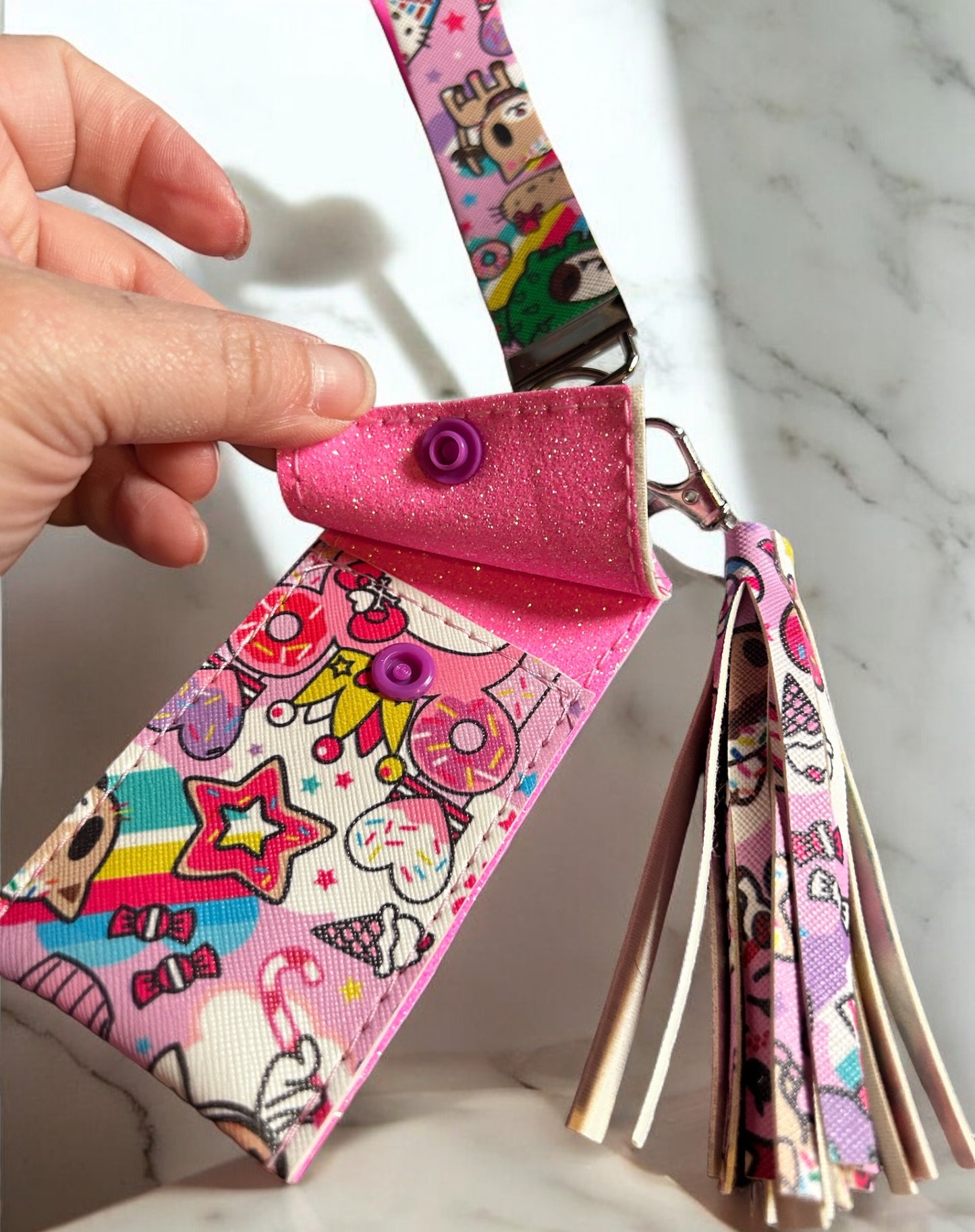 Toki Doki & HK Keyfob w/ Tassle & Pouch