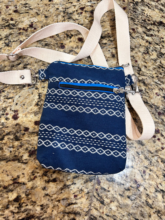 Dark Blue Crossbody Phone