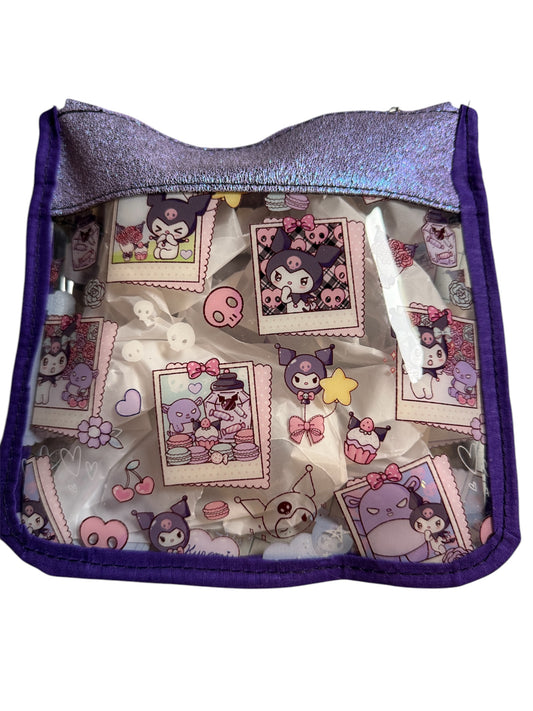 Clear Kuromi Zipper Pouch