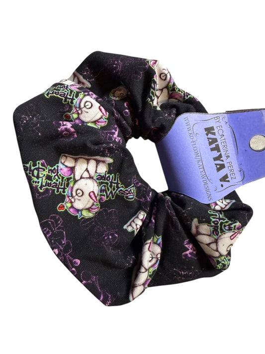 Voodoo Unicorn Medium Scrunchie, Hair Tie