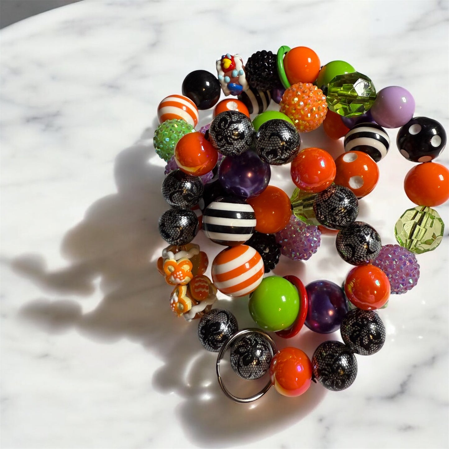 Halloween Bracelet Wristlet, Keychain