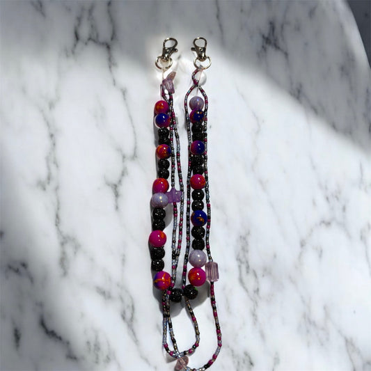 Galaxy Purse Beads, Chain Decor, Purse Decor