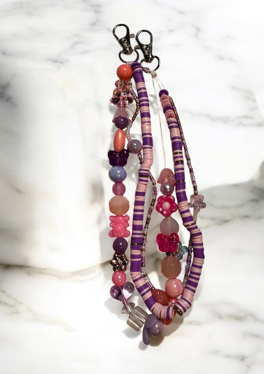 Pink on Wednesdays Purse Beads, Chain Decor, Purse Decor (Copy)