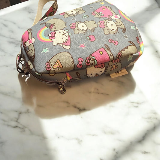 Kawaii Kitty  Mini Pack Wristlet, Mini Backpack